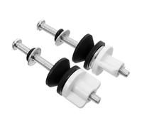 FONDOTIN Kit di Bulloni per Sedile Wc in Acciaio Inox 2 Pezzi Set di Viti e Raccordi di Fissaggio per Cerniere del Sedile Accessori per Montaggio e Sostituzione Copriwater Installazione