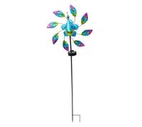 FONDOTIN Lampada Solare da Giardino Piantana con Design a Forma di Luce Decorativa da Esterno per Cortile Prato e Patio per Feste e Festività