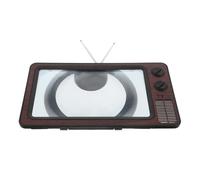 FONDOTIN Lente Ingrandimento Schermo Cellulare Retrò Grigio Terza Generazione Amplificatore Video per Smartphone Decorazione Casa Multifunzionale Protezione Vista per Film e Giochi