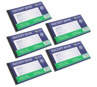 FONDOTIN Libretto delle Ricevute da 5 Pezzi Moduli d'Ordine Autocopiativi in 2 Parti Registro delle Fatture Portatile per Piccole Imprese e Gestione Ordini al Dettaglio