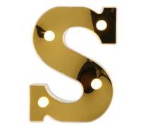 FONDOTIN Luce LED Lettera S Decorativa per Feste e Eventi Romantici Lampada Notturna per Matrimonio e Compleanno Illuminazione Calda e Mite per Decorazioni Casa e Atmosfere Festive