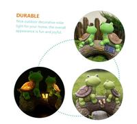 FONDOTIN Luce Solare Decorativa da Giardino a Forma di Testuggine Illuminazione Esterna Solare con Pannello Fotovoltaico per Patio e Cortile da Decorazioni Divertenti per Esterni