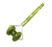 FONDOTIN Massaggiatore Jade Roller in Pietra di Naturale Strumento Antietà Portatile per Massaggio Lifting e della Leggero e Facile da Usare per Liscia e