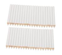 FONDOTIN Matita per Punteggiare le Gemme e Applicatore di Strass per Nail Art, 50 Pezzi, Matita di Cera Autoadesiva Bianca Nucleo Visibile, Strumento Multifunzionale per Manicure Fai da Te