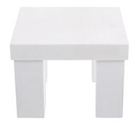 FONDOTIN Mini Sgabello in Legno Quadrato Portatile Piccolo Sgabello Rustico per Fotografia Ragazzo Ragazza Accessorio Fotografico Compatto per Studio e Servizi Fotografici