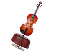 FONDOTIN Mini Violino Rotante Carillon Musicale Strumento Decorativo per Casa e Regalo