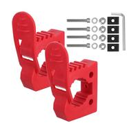 FONDOTIN Morsetti a Sgancio Rapido in Gomma Resistente 2 Paia, Supporto Antiscivolo per Attrezzi da Cassone Camion e Portapacchi, Compatibili Manici da 1,2" a 1,6", per Uso Off-road