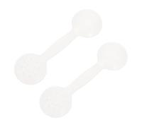 FONDOTIN Occluder per Occhio Portatile in Polipropilene Bianco 2 Pezzi, Strumento di Optometria Antiscivolo e Confortevole per Esami Oculari in Negozi Ottici