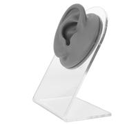 FONDOTIN Orecchio Sinistro in Silicone Morbido per Piercing e Esposizione Gioielli con Supporto Riproduzione Realistica di Orecchio Umano Artificiale per Esercitazioni e Organizzazione in
