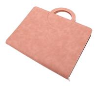 FONDOTIN Organizzatore Documenti A4 con Cerniera in PU Rosa Porta Certificato di Nascita e Atti di Proprietà Custodia Portadocumenti da Viaggio Compatta per Casa e Uso Professionale