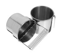 FONDOTIN Pennelli Doppio Acciaio con Vaschetta Olio e Clip Lavapennelli Professionale per Pittura Olio Capiente e Facile da Trasportare