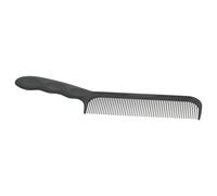 FONDOTIN Pettine per Taglio Capelli Professionale Ergonomico Scuro Pettine Liscio per Intrecciare e Separare Denti Larghi per Barbiere Strumento Affidabile per Trattamento Capelli Corti