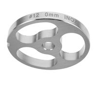FONDOTIN Piastra per Tritacarne in Acciaio Inossidabile Argento, Accessorio per Insaccatrice Manuale, Compatibile Tritacarne, per Uso Domestico