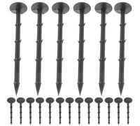 FONDOTIN Picchetti di Plastica da Giardino 20 Pezzi 20 Cm, Chiodi di Terra per Fissaggio Erba Sintetica e Teli Pacciamatura, Picchetto per Piante e Strutture da Giardino Resistente ad Alta