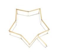 FONDOTIN Piccola Bottiglia dei Desideri in Vetro a Forma di Stella a Cinque Punte Portagioie Fiori Conservati Scatola Regalo per Compleanno Multifunzionale