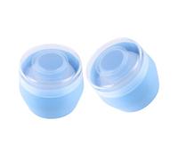 FONDOTIN Piumini Da Cipria Per Bambini Set 2 Pezzi Con Peluche Morbido e Flessibile, Distribuzione Uniforme Del Talco, Confezione Portatile Per Cura Delicata Della Pelle Infantile