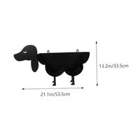 FONDOTIN Porta Carta Igienica Verticale in Ferro con Design Cartone Animato Forma di Cagnolino Organizer per Carta da Bagno Autoportante e Decorativo per Casa Ristorante e Ufficio