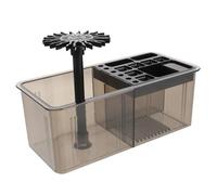 FONDOTIN Portapennelli Artistici con Organizer per Pittura Supporto per Pennelli da Scrittura e Puliscipennelli in Plastica Adatto per Calligrafia e Pennelli di Varie Dimensioni