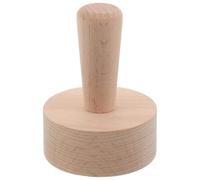 FONDOTIN Pressa per Crostate in Legno Naturale Stampo Tondo per Mini Dessert e Cheesecake Utensile per Pressatura Pasta Fai da Te Accessorio per Cottura al Forno per Cucina Casalinga e