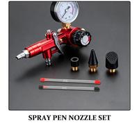 FONDOTIN Professionale Aghi e Ugelli per Aerografo per Pittura Modelli Ricambi per Aerografi Hobby Artistici con Custodia Portatile Organizzata