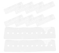 FONDOTIN Protezioni Termiche per Extension Capelli 10 Pezzi 14 Cm Scudo Protettivo Multiforo in Pvc per Salone Professionale Uso Parrucchieri Protezione Cute e Attacco Extension