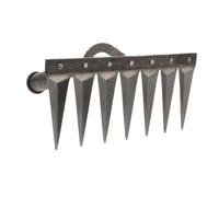 FONDOTIN Rastrello Mano Piccolo per Giardinaggio Multiuso Denti in Ferro Spesso Leggero e Portatile per Diserbo Scavo e Allentamento Terreno in Orto e Giardino