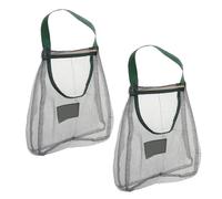 FONDOTIN Sacchetti in Rete per Verdura e Frutta 2 Pezzi, Borsa a Rete Sospesa Porta Aglio e Cipolle in Cotone, Traspirante per Cucina e Dispensa, Risparmio Spazio e Conservazione