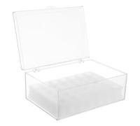 FONDOTIN Scatola per Medicinali Contenitore Quadrato e Cubico con Coperchio Opaco in Plastica per Conservazione Sicura, per Uso Domestico ed Emergenze