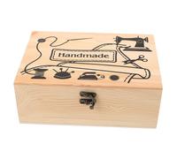 FONDOTIN Scatola Porta Aghi in Legno Piccola e Portatile per Cucito Organizer con Design Delicato per Stoccaggio e Progetti Te Custodia Compatta e Sicura per Accessori Cucito