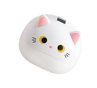 FONDOTIN Scatola Porta Fazzoletti da Tavolo Resistente per Casa e Ufficio Contenitore Tovaglioli Decorativo Adorabile in Stile Gatto Bianco Accessorio Pratico e Elegante per Bagno e Studio