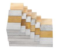 FONDOTIN Set 24 Blocchi di Densità Fisica Rettangolari Multi-Materiale per Esperimenti Scientifici Attrezzatura Didattica per Lezioni di Fisica e Scienze in Classe e Laboratorio