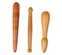 FONDOTIN Set 3 Pezzi Bastoni Massaggio Piedi in Legno per Agopressione, Facili da Impugnare e Confortevoli sulla Pelle, per Tutto Corpo in Momenti di Relax e Musica