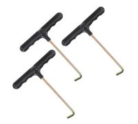 FONDOTIN Set 3 Tiralacci Professionali per Scarpe Gancio Ergonomico, Resistenti in Plastica e Ferro, Portatili per Hockey e Pattini a Rotelle, Strumento per Stringere Lacci Scarpe Sportive