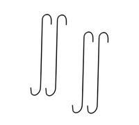 FONDOTIN Set 4 Ganci in Metallo per Mangiatoia Uccelli, Appendini da Parete per Fioriere e Campanelli Eolici, Portavasi da Giardino Resistenti per Uso Interno ed Esterno