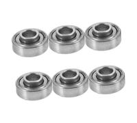 FONDOTIN Set 6 Pezzi Cuscinetti Mozzo Ruota Anteriore Sedie a Rotelle in Acciaio Per Sostituzione Rapida e Guida Scorrevole Compatibili Sedie Manuali Ospedali e Uso Domestico