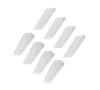 FONDOTIN Set 8 Pezzi Fermaporta Trasparente in PVC per la Casa Cunei Livellatori Antiscivolo per Porte e Mobili Accessori Sicurezza e Animali Spessori Fermaporta Senza Chiodi