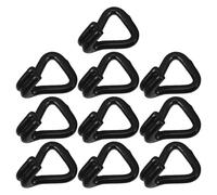 FONDOTIN Set da 10 Ganci per Legatura Carichi in Acciaio Rivestito in Plastica, Ganci a Doppia J da 1 Pollice, Resistenti per Garage, Logistica e Traslochi, Fissaggio Sicuro per Rimorchio