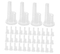 FONDOTIN Set da 150 Pezzi Tappo Interno per Flacone di Olio Essenziale 18 Denti Contagocce a Gamba Lunga in Alluminio per Flaconi da 5-100 Ml Chiusura Sicura e Applicazione Precisa per