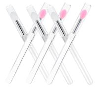 FONDOTIN Set da 6 Pennelli Labbra in Silicone Cappuccio, Riutilizzabili per Applicazione Fine e Delicata di Rossetto e Gloss, per Trucco Professionale e Uso Quotidiano