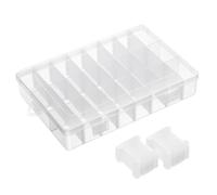 FONDOTIN Set di Strumenti da Cucito Custodia Trasparente e 50 Piastre di Avvolgimento, Organizzatore Filo per Ricamo e Punto Croce, Compatto e Portatile per Cucito Domestico