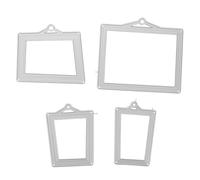 FONDOTIN Set Fustelle in Metallo per Goffratura e Scrapbooking Cornice Rettangolare Cava, Stencil per Creazione di Biglietti e Album Fotografici, Strumenti Artigianali per Découpage
