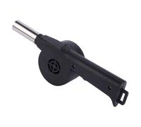 FONDOTIN Soffiatore Manuale per Barbecue in Metallo Resistente Soffietto Portatile per Grill Accessorio per Accensione Carbonella Esterna e Picnic