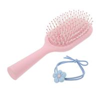 FONDOTIN Spazzola per Chioma Rosa in Abs e Pp per Ragazze e Donne Funzione Districante e Protezione Dai Danni, per Acconciature e Massaggi Chioma