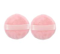 FONDOTIN Spugnetta Per Trucco in Cotone 2 Pezzi 55mm Piumino Da Cipria Riutilizzabile Per Fondotinta e Cipria Da Donna Uso Quotidiano e Da Viaggio