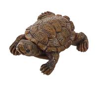 FONDOTIN Statua in Resina Miniatura Realistica Decorazione da Giardino e Bonsai Ornamento Simulazione Animale per Piscina e Terrario Regalo Simpatico e Portafortuna