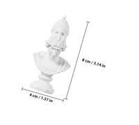 FONDOTIN Statua Miniatura Atena in Resina Realistica Scultura Antica per Decorazione Casa Busto Mitologico Artistico per Riferimento e Pratica Schizzi