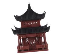 FONDOTIN Statua Padiglione Cinese Miniatura per e Bonsai Decorativo Micro Paesaggio con Design Antico Modellino da Giardino e Terrario