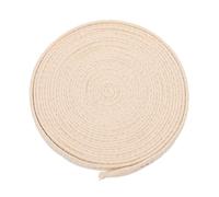FONDOTIN Stoppino di Cotone Piatto Sostitutivo 13 CM X 5 M per Lanterna a Olio e Torcia a Paraffina Resistente Alte Temperature per Lampade Esterne e Creazioni Fai da Te