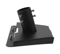 FONDOTIN Supporto Antenna Nero in Ferro per Impianto Satellitare, Montaggio Sicuro e Facile Installazione su Tubo Metallico da 28 a 54 Mm, per Tetti e Impianti Satellitari