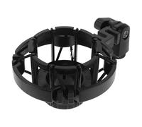 FONDOTIN Supporto Antivibrazione per Microfono da Studio Base Rinforzata, Morsetto per Microfono a Condensatore 23-25 MM Regolabile, Supporto Antiurto Sospensione per Registrazione e